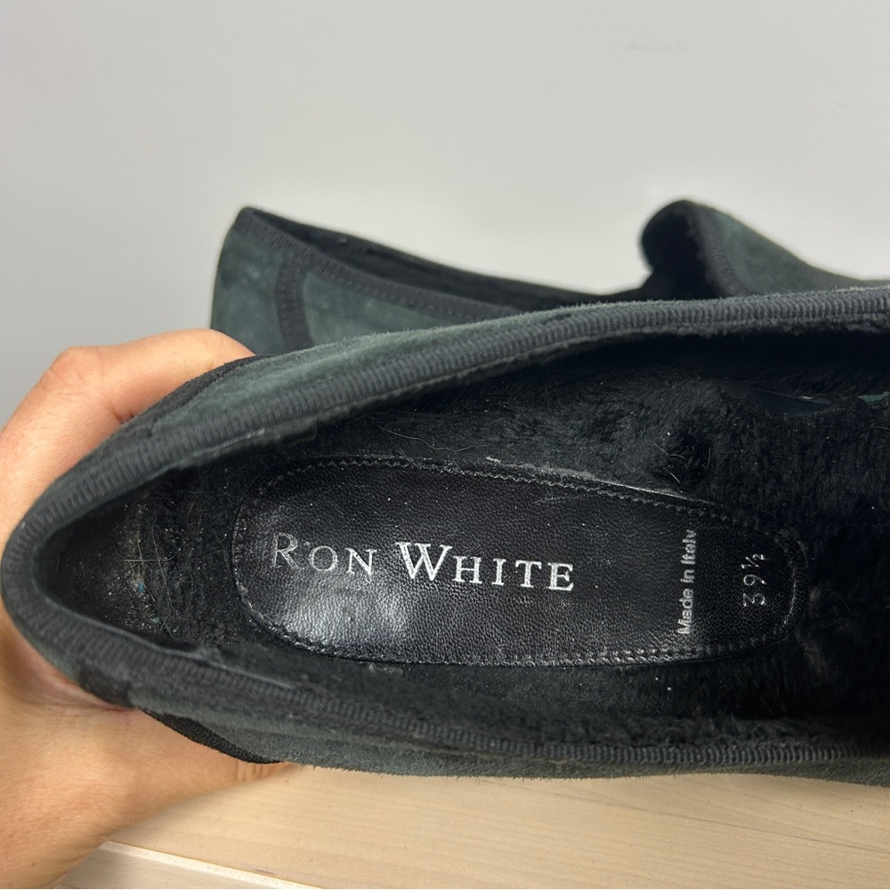 RON WHITE Simone Cozy Loafer Cashmere Suede Black Size 9.5/39.5 Vibram‎ Sole - Picture 6 of 6